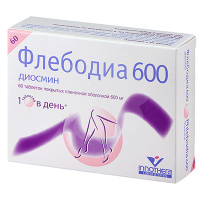 Флебодиа 600 600 мг, N60, табл. п/о