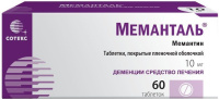 Меманталь 10 мг, N60, табл. покр. плен. об.