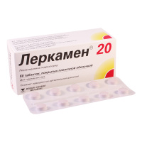 Леркамен 20 20 мг, N60, табл. покр. плен. об.