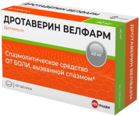 Дротаверин Велфарм 40 мг, N60, табл.