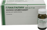 Глиатилин 600мг/7мл, 7мл, N10, р-р для вн. приема
