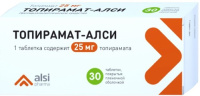 Топирамат-АЛСИ 25 мг, N30, табл. покр. плен. об.