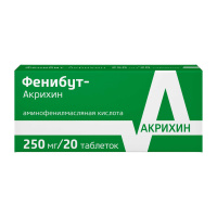 Фенибут-Акрихин 250 мг, N20, табл.