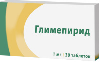 Глимепирид 1 мг., N30, табл.
