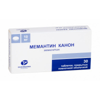 Мемантин Канон 10 мг, N30, табл. покр. плен. об.