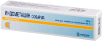 Индометацин Софарма 10%, 40 г, мазь для нар. прим.