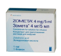 Зомета 4 мг, 5 мл, фл., N1, конц-ат для приг. р-ра для инф.