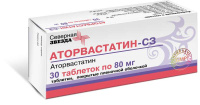 Аторвастатин-СЗ 80 мг, N30, табл. покр. плен. об.