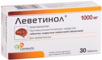 Леветинол 1000 мг, N30, табл. п/о