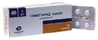 Глимепирид Канон 3 мг., N30, табл.