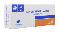 Глимепирид Канон 4 мг., N30, табл.