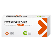 Моксонидин-АЛСИ 0,2 мг, №30 табл. п/о