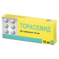 Торасемид 10 мг, N20, табл.