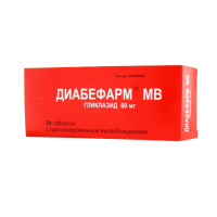 Диабефарм МВ 60 мг, N30, табл. пролонг.