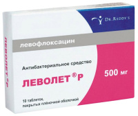 Леволет Р 500 мг, N10, табл. п/о