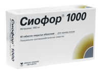Сиофор 1000 1000 мг, N60, табл. п/о