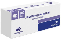 Ламотриджин Канон 100 мг, N30, табл.