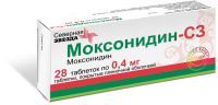 Моксонидин 0,4 мг, N28, табл. покр. плен. об.
