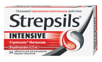 Стрепсилс Интенсив 8,75 мг, уп., N24, табл. для расс. (медово-лимонные)
