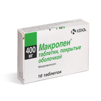 Макропен 400 мг, N16, табл. п/о