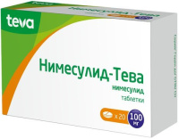 Нимесулид-Тева 100 мг, N20, табл.