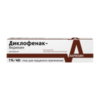 Диклофенак-Акрихин 1%, 40 г, гель для нар. прим.