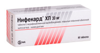Нифекард ХЛ 30 мг, N60, табл. п/о с контрол. высвоб.