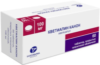 Кветиапин 100, мг, N60, табл. покр. плен. об.