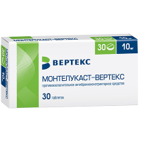 Монтелукаст-Вертекс 10 мг, N30, табл. покр. плен. об.