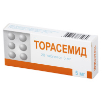 Торасемид 5 мг, N20, табл.