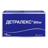 Детралекс 500 мг, N60, табл. п/о