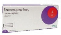 Глимепирид -Тева, 4мг, N30, табл.