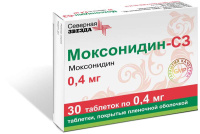 Моксонидин-СЗ 0,4 мг, N30, табл. покр. плен. об.