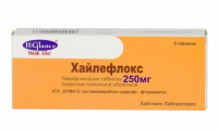 Хайлефлокс 250 мг, N5, табл. покр. плен. об.