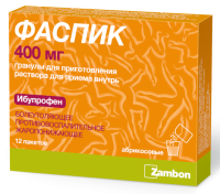 Фаспик 400 мг/3 г, N12, гран. для приг. р-ра для вн. приема (абрикосовые)