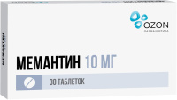 Мемантин 10 мг, N30, табл. покр. плен. об.