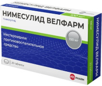 Нимесулид Велфарм 100 мг, N20, табл.
