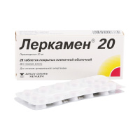 Леркамен 20 20 мг, N28, табл. покр. плен. об.