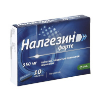 Налгезин форте 550 мг, N10, табл. п/о