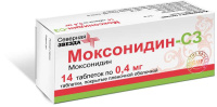 Моксонидин-СЗ 0,4 мг, N14, табл. покр. плен. об.