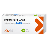 Моксонидин-АЛСИ 0,4 мг, №30 табл. п/о