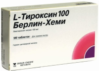 L-Тироксин 100 Берлин Хеми 0.1 мг, N100, табл.