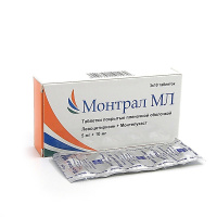 Монтрал МЛ 5 мг + 10 мг, №30, табл. покр. плен. об.