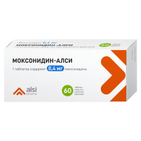 Моксонидин-АЛСИ 0,4 мг, №60 табл. п/о