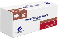 Моксонидин Канон 0,4 мг, N28, табл. покр. плен. об.