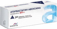 Аторвастатин Авексима 40 мг, №30, табл. покр. плен. об.