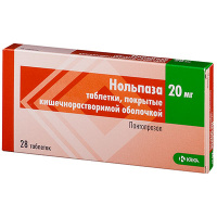 Нольпаза 20 мг, N28, табл. покр. киш/раств. об.