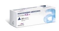 Моксонидин Авексима 0.4 мг, №30, табл. покр. плен. об.