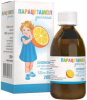 Парацетамол детский 24 мг/мл, 200 г, сусп. для вн. приема (апельсиновая)