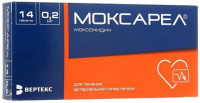 Моксарел 0,2 мг, N14, табл. п/о